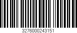 Código de barras (EAN, GTIN, SKU, ISBN): '3276000243151'