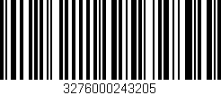 Código de barras (EAN, GTIN, SKU, ISBN): '3276000243205'