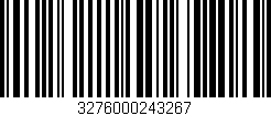 Código de barras (EAN, GTIN, SKU, ISBN): '3276000243267'