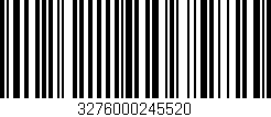 Código de barras (EAN, GTIN, SKU, ISBN): '3276000245520'