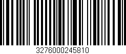 Código de barras (EAN, GTIN, SKU, ISBN): '3276000245810'