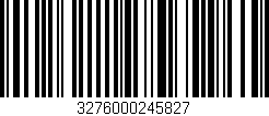 Código de barras (EAN, GTIN, SKU, ISBN): '3276000245827'