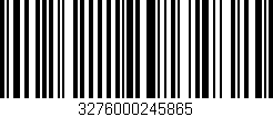 Código de barras (EAN, GTIN, SKU, ISBN): '3276000245865'