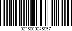 Código de barras (EAN, GTIN, SKU, ISBN): '3276000245957'