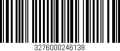 Código de barras (EAN, GTIN, SKU, ISBN): '3276000246138'