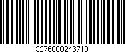 Código de barras (EAN, GTIN, SKU, ISBN): '3276000246718'