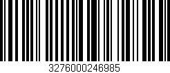 Código de barras (EAN, GTIN, SKU, ISBN): '3276000246985'
