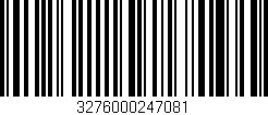 Código de barras (EAN, GTIN, SKU, ISBN): '3276000247081'
