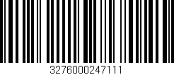 Código de barras (EAN, GTIN, SKU, ISBN): '3276000247111'