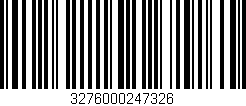 Código de barras (EAN, GTIN, SKU, ISBN): '3276000247326'