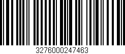Código de barras (EAN, GTIN, SKU, ISBN): '3276000247463'