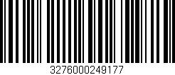 Código de barras (EAN, GTIN, SKU, ISBN): '3276000249177'