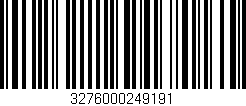 Código de barras (EAN, GTIN, SKU, ISBN): '3276000249191'