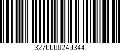 Código de barras (EAN, GTIN, SKU, ISBN): '3276000249344'
