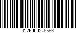 Código de barras (EAN, GTIN, SKU, ISBN): '3276000249566'