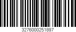 Código de barras (EAN, GTIN, SKU, ISBN): '3276000251897'