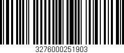 Código de barras (EAN, GTIN, SKU, ISBN): '3276000251903'