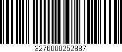 Código de barras (EAN, GTIN, SKU, ISBN): '3276000252887'
