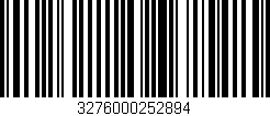 Código de barras (EAN, GTIN, SKU, ISBN): '3276000252894'