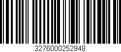 Código de barras (EAN, GTIN, SKU, ISBN): '3276000252948'