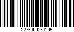 Código de barras (EAN, GTIN, SKU, ISBN): '3276000253235'