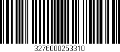 Código de barras (EAN, GTIN, SKU, ISBN): '3276000253310'