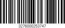 Código de barras (EAN, GTIN, SKU, ISBN): '3276000253747'