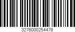 Código de barras (EAN, GTIN, SKU, ISBN): '3276000254478'