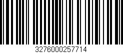 Código de barras (EAN, GTIN, SKU, ISBN): '3276000257714'