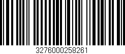 Código de barras (EAN, GTIN, SKU, ISBN): '3276000258261'