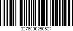 Código de barras (EAN, GTIN, SKU, ISBN): '3276000258537'