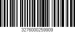 Código de barras (EAN, GTIN, SKU, ISBN): '3276000259909'