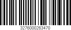 Código de barras (EAN, GTIN, SKU, ISBN): '3276000263470'