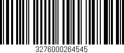 Código de barras (EAN, GTIN, SKU, ISBN): '3276000264545'