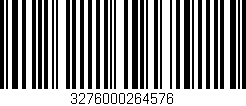 Código de barras (EAN, GTIN, SKU, ISBN): '3276000264576'