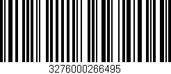 Código de barras (EAN, GTIN, SKU, ISBN): '3276000266495'