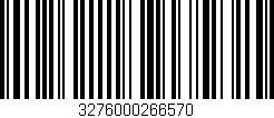 Código de barras (EAN, GTIN, SKU, ISBN): '3276000266570'