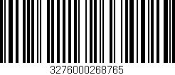 Código de barras (EAN, GTIN, SKU, ISBN): '3276000268765'