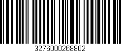 Código de barras (EAN, GTIN, SKU, ISBN): '3276000268802'