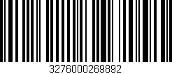 Código de barras (EAN, GTIN, SKU, ISBN): '3276000269892'
