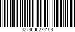 Código de barras (EAN, GTIN, SKU, ISBN): '3276000273196'