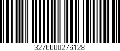 Código de barras (EAN, GTIN, SKU, ISBN): '3276000276128'