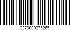 Código de barras (EAN, GTIN, SKU, ISBN): '3276000276265'