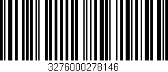 Código de barras (EAN, GTIN, SKU, ISBN): '3276000278146'