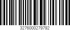Código de barras (EAN, GTIN, SKU, ISBN): '3276000279792'