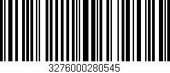 Código de barras (EAN, GTIN, SKU, ISBN): '3276000280545'