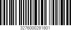 Código de barras (EAN, GTIN, SKU, ISBN): '3276000281801'