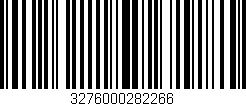 Código de barras (EAN, GTIN, SKU, ISBN): '3276000282266'