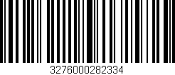 Código de barras (EAN, GTIN, SKU, ISBN): '3276000282334'