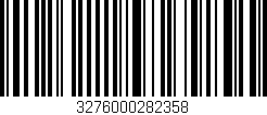 Código de barras (EAN, GTIN, SKU, ISBN): '3276000282358'
